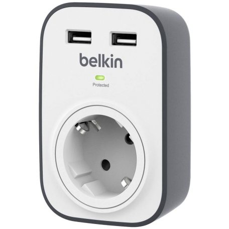 Belkin BSV103VF túlfeszültségvédő USB töltő White/Grey