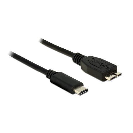 DeLock USB (USB 3.1, Gen 2) USB Type-C dugó > USB Micro-B típusú dugó 1m Black