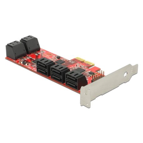 DeLock PCI Express x2 Card > 10x internal SATA 6 Gb/s - Low Profile Form Factor