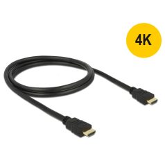   DeLock High Speed HDMI-kábel típusú Ethernet – HDMI A dugós > HDMI A dugós 4K 1m