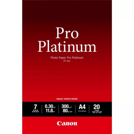 Canon PT-101 Pro Platinum 300g A4 20db Fényes Fotópapír