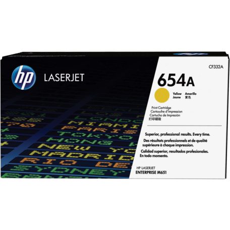 HP CF332A (654A) Yellow toner