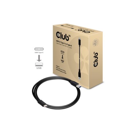 Club3D USB3.1 Type-C - USB3.1 Type-A kábel 1m Black