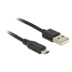 DeLock USB to microUSB kábel 1,5m Black